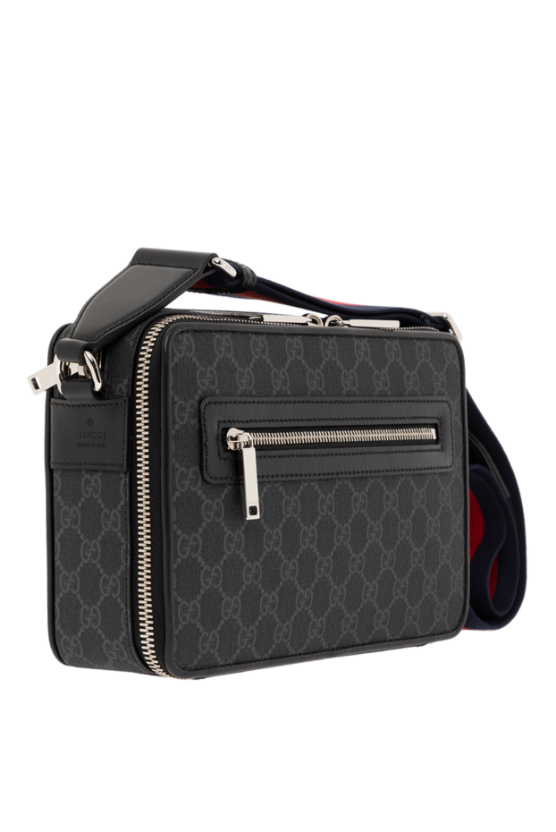 Gucci орташа gg ерлерге арналған қара сөмке 187297 - фото 3