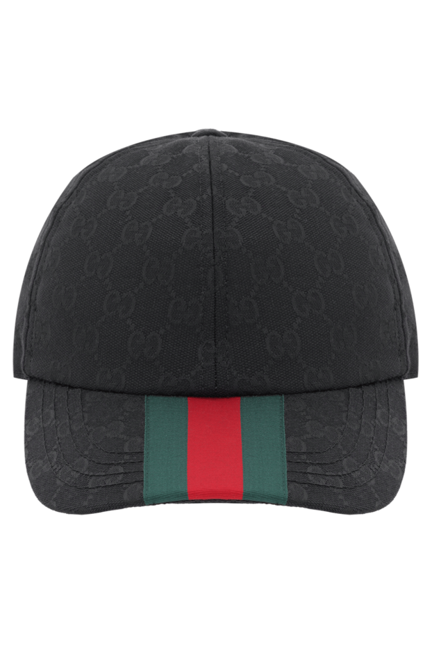 Gucci қара түсті ерлерге арналған түпнұсқа gg бейсбол қалпағы 187298 - фото 1