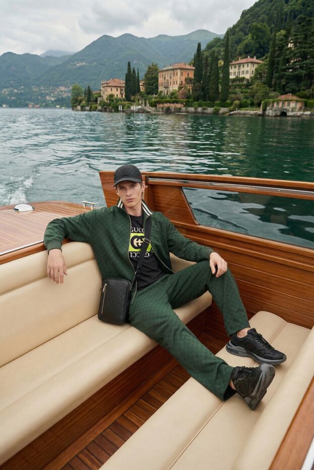 Gucci қара түсті ерлерге арналған түпнұсқа gg бейсбол қалпағы 187298 - фото 2