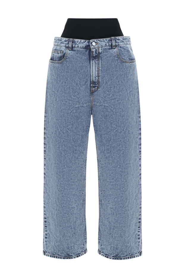 Alaia women's snow denim jeans with elastic band 187313 - photo 1