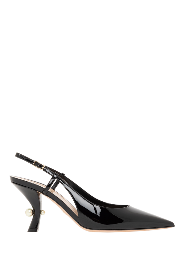Dior әйелдер аяқ киім tribales slingback қара патент 187317 - фото 1