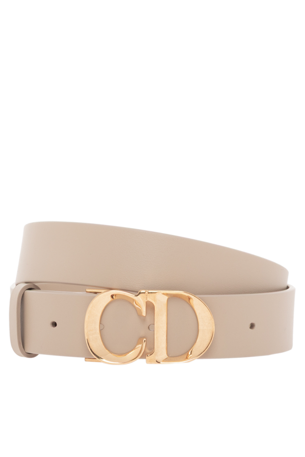 Dior c'est belt in beige smooth calfskin 187329 - photo 1