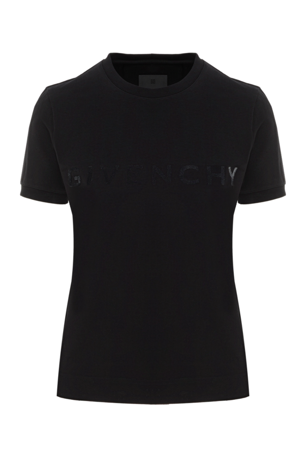 Givenchy archetype slim fit мақта-матадан жасалған қара футболка 187347 - фото 1