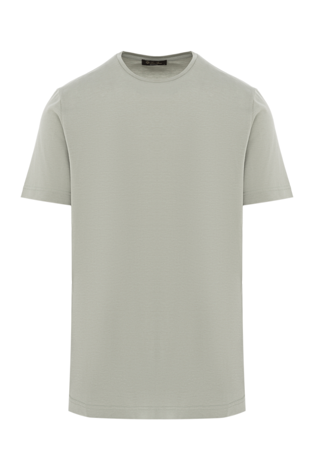 Loro Piana soft cotton-silk jersey light green t-shirt 187452 - photo 1