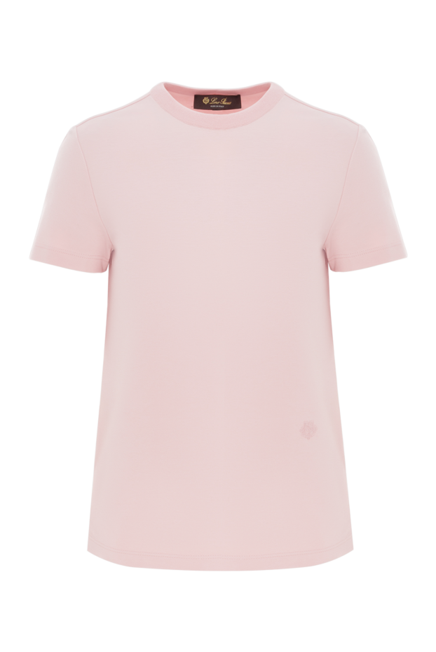Loro Piana футболка my-t из чистого хлопкового джерси розовая 187454 - фото 1