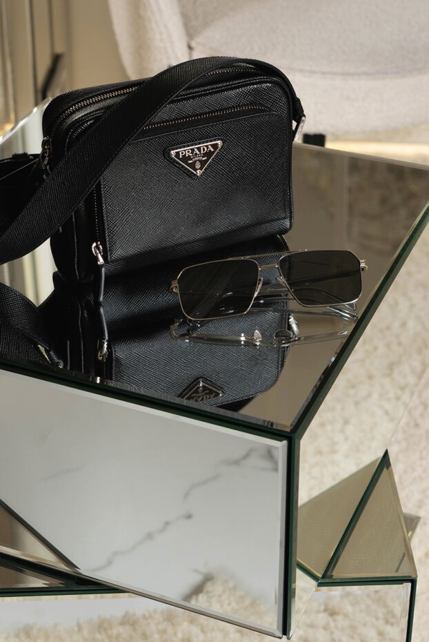 Prada messenger bag with enamel logo in saffiano leather 187464 - photo 2