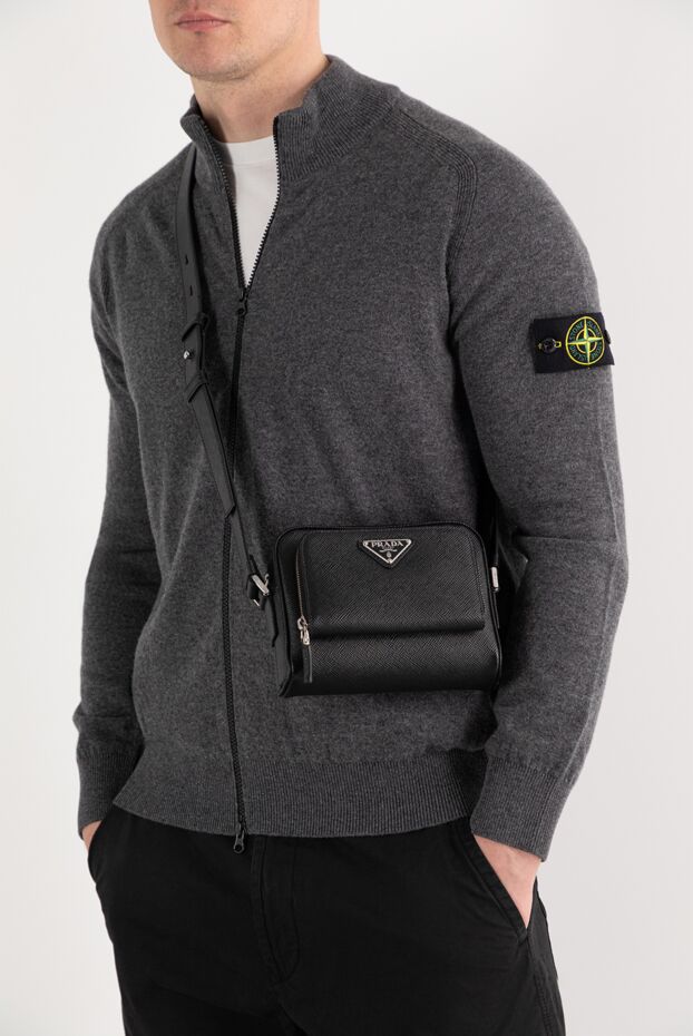 Prada messenger bag with enamel logo in saffiano leather 187464 - photo 3