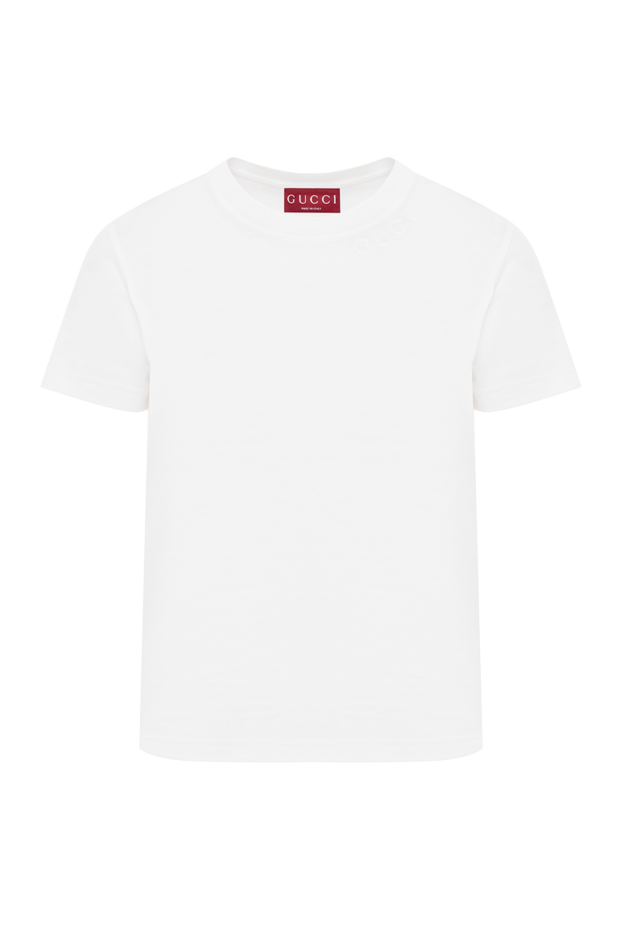 Gucci cotton jersey t-shirt with crystals white 187467 - photo 1