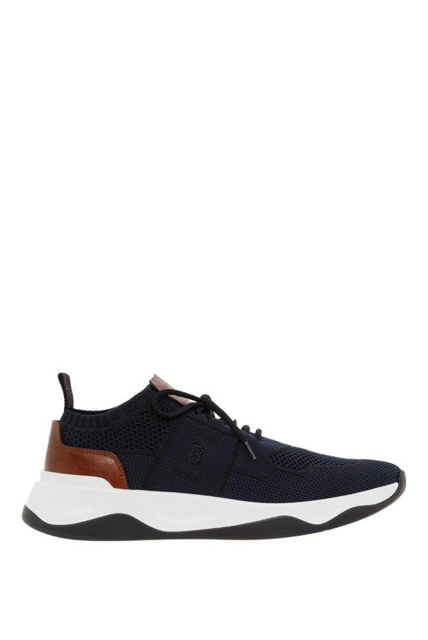 Berluti shadow sneakers in knit and leather, black 187501 - photo 1
