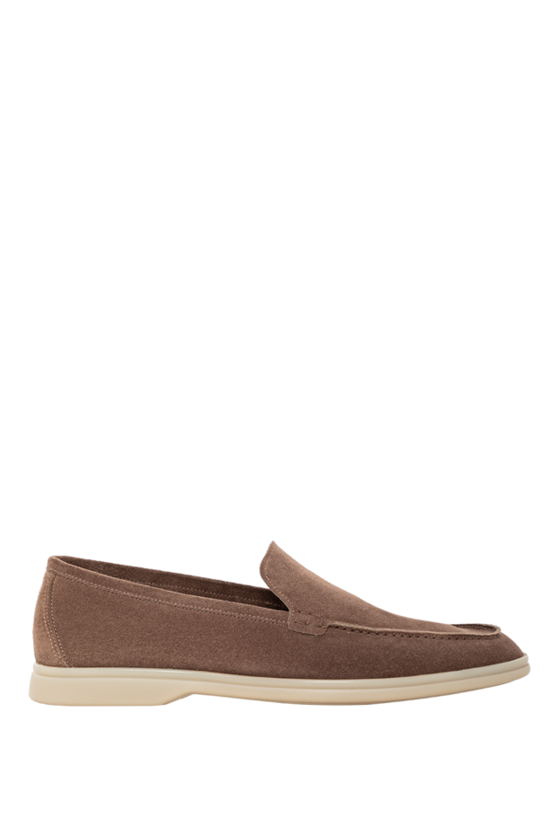 Cesare di Napoli smart casual loafers in cappuccino velvet suede 187516 - photo 1