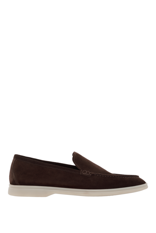 Cesare di Napoli brown italian men's loafers made of suede 187527 - photo 1