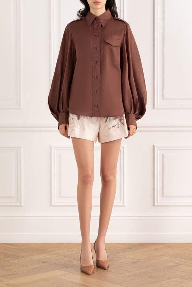 Zimmermann қоңыр түстегі жарықтандырғыш көйлек 187621 - фото 2