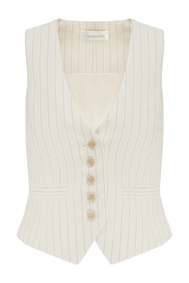Zimmermann women's vest with buttons, beige stripes 187624 - photo 1
