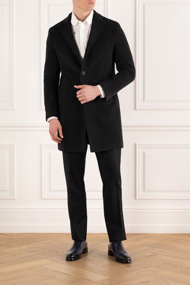 Lubiam men's single-breasted wool coat 187707 - photo 2