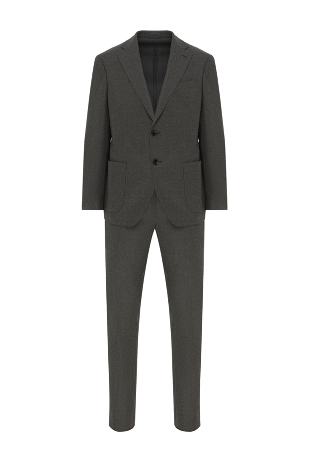 Lubiam green men's single-breasted wool suit with patch pockets 187711 - photo 1
