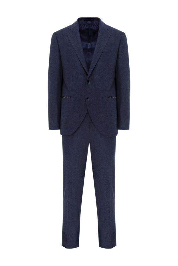 Lubiam men's blue single-breasted wool suit 187712 - photo 1