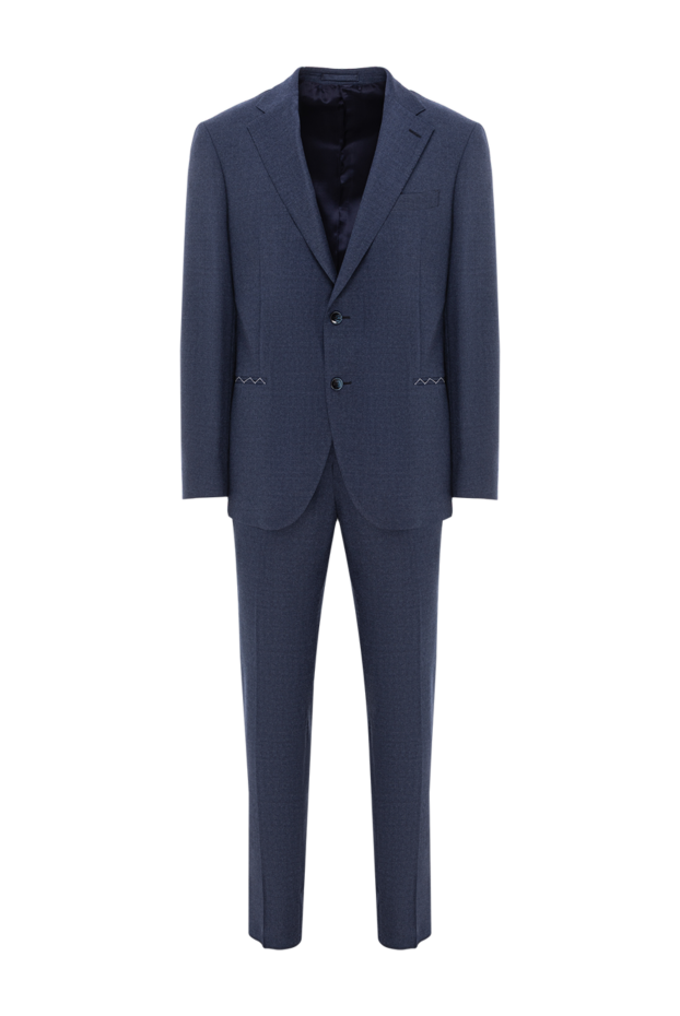 Lubiam fine wool suit in blue with classic cut 187713 - photo 1