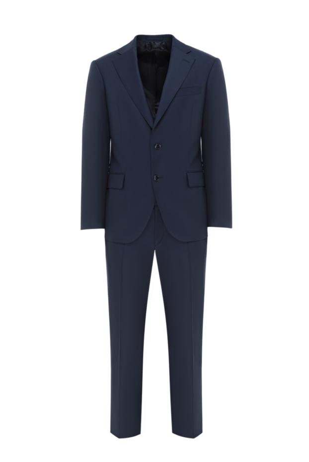 Lubiam blue single-breasted men's wool suit 187715 - photo 1