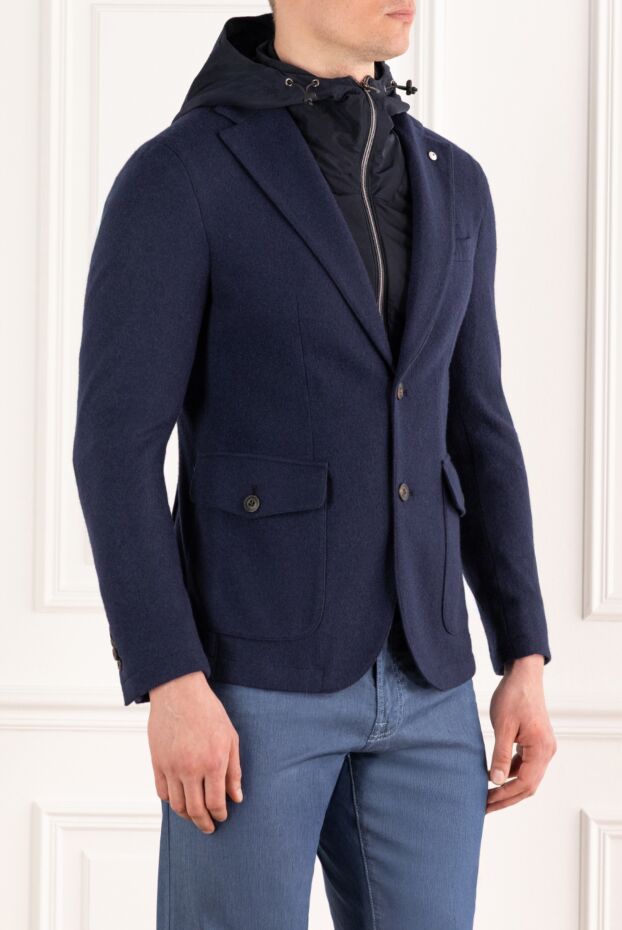 Lubiam men's jacket with a built-in hood and a zippered vest 187722 - photo 3