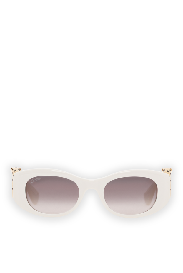 Cartier white panthère sunglasses with gold trim 187764 - photo 1