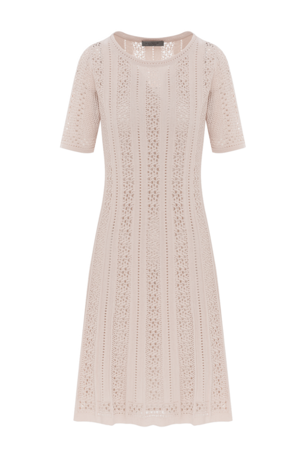 D.Exterior beige dress with openwork cotton details 187768 - photo 1