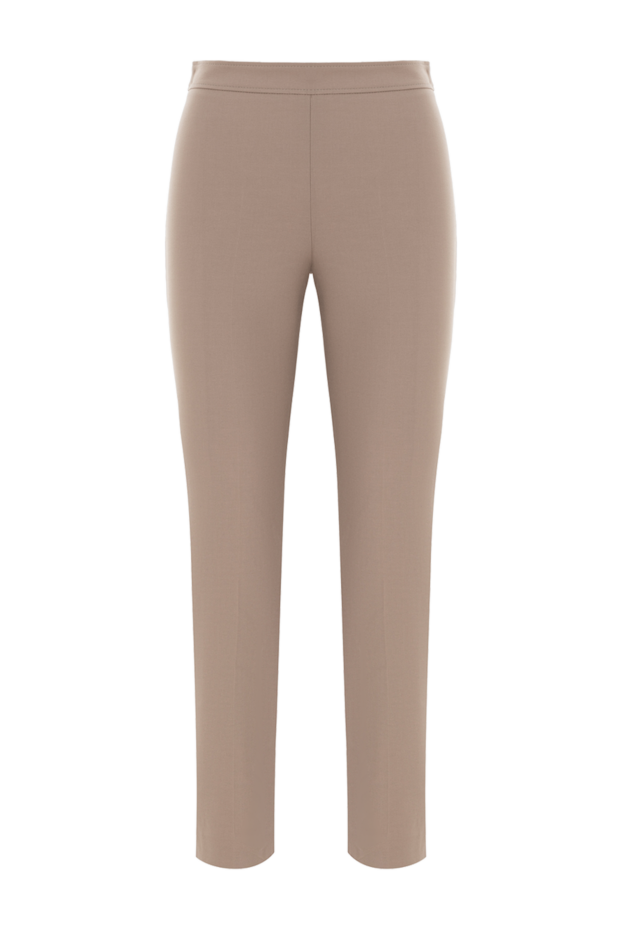Brunello Cucinelli брюки high waist cigarette из твила с блестящими деталями 187819 - фото 1