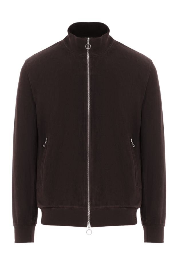 Seraphin күдері қоңыр ерлерге арналған найзағайлы қысқа күрте 187905 - фото 1