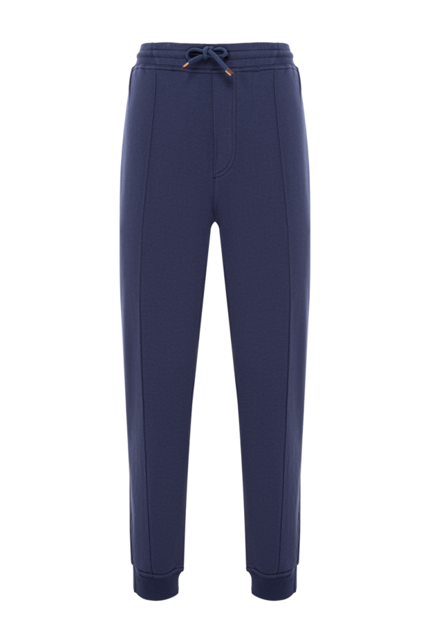 Brunello Cucinelli dark blue track pants with elastic waistband and drawstrings 187986 - photo 1
