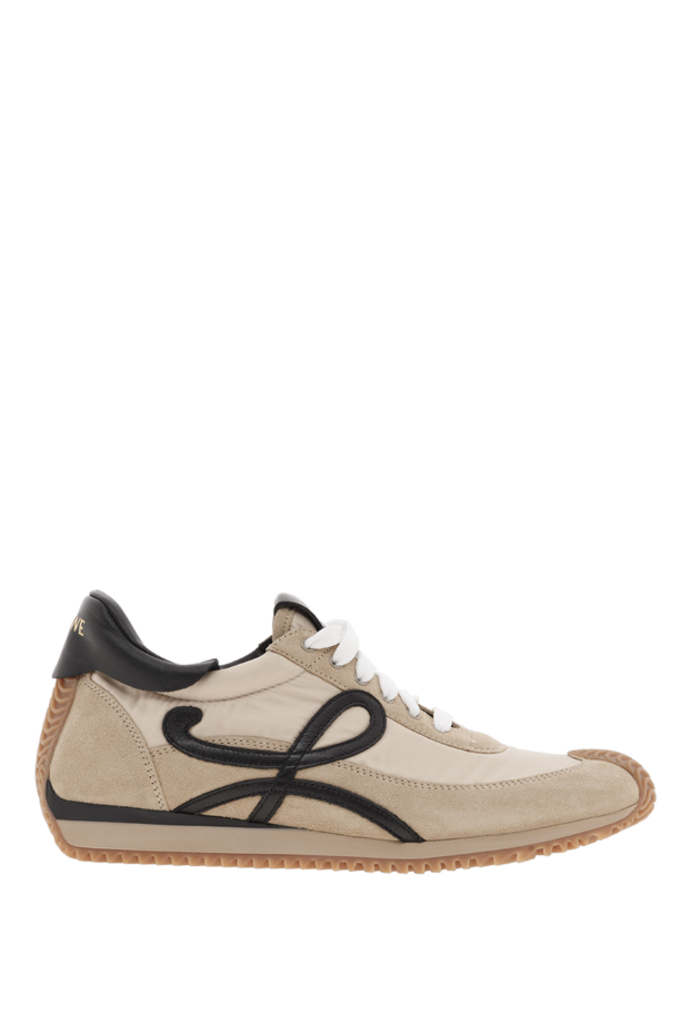 Loewe flow runner шілтері бар бұзау терісінен жасалған жүгіруге арналған аяқ киім 188098 - фото 1