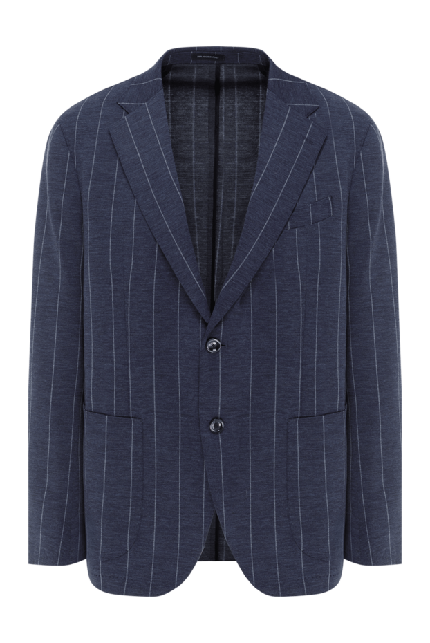 Sartoria Latorre blue striped men's jacket single-breasted 188104 - photo 1
