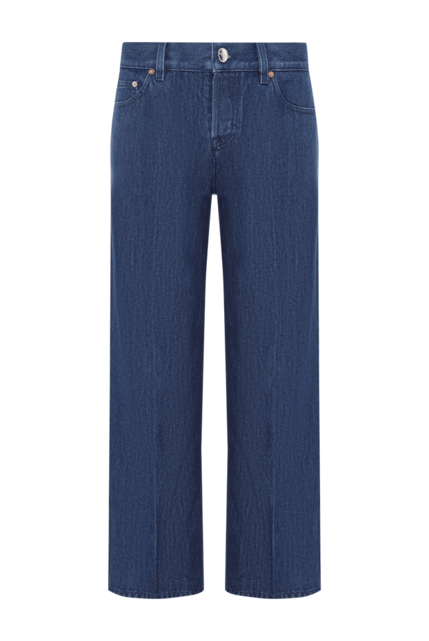 Gucci брюки из денима прямого кроя женские синие 188174 - фото 1