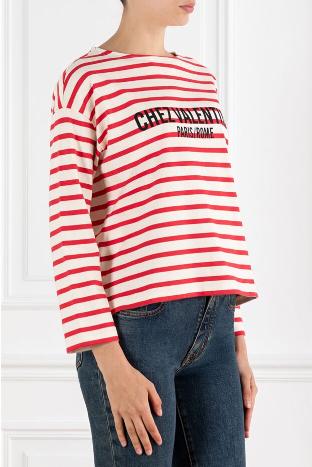 Valentino chez print red striped jumper 188185 - photo 3