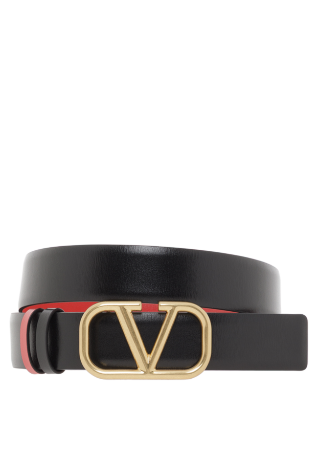 Valentino reversible black vlogo signature belt in glossy calfskin 188218 - photo 1