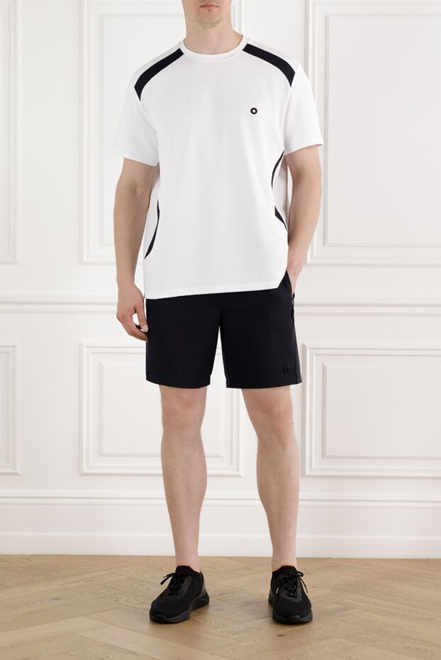 Stefano Ricci men's t-shirt white with black inserts and logo 188227 - photo 2