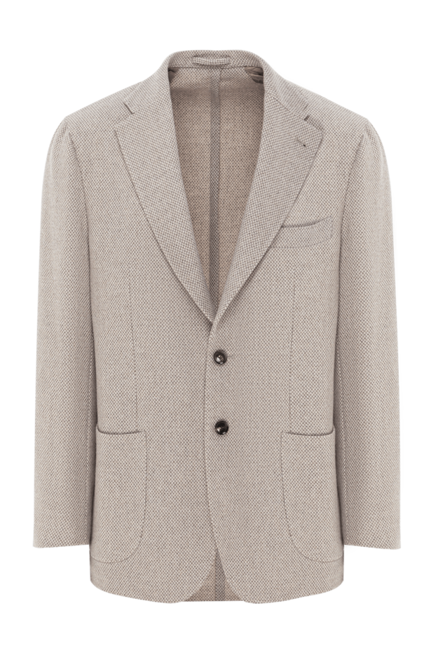 Enrico Mandelli single-breasted jacket made of soft cashmere in light beige 188259 - photo 1