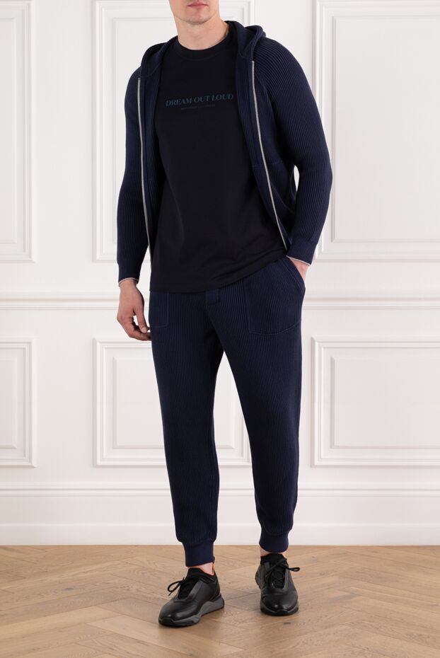 Brunello Cucinelli ерлерге арналған көгілдір көгілдір түсті басып шығарылған dream out дауысты футболка 188711 - фото 2