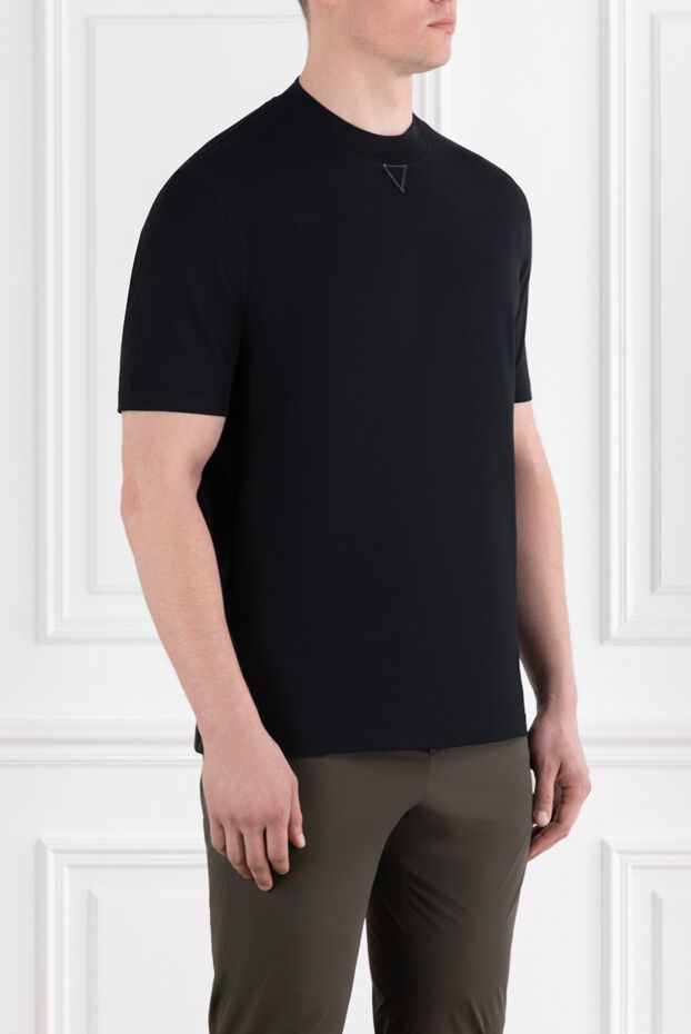 Brunello Cucinelli кәдімгі қара мақтадан жасалған мойын жейде 188771 - фото 3