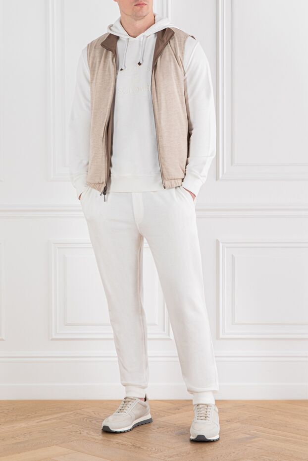 Brunello Cucinelli white sports set with embroidery and comfortable fit
 188821 - photo 2