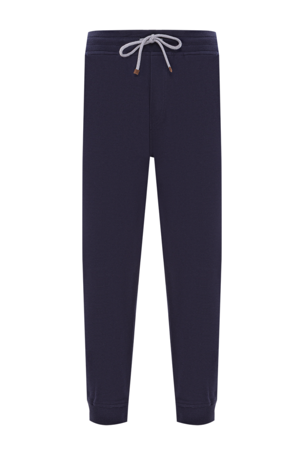Brunello Cucinelli cotton fleece joggers blue with drawstring waistband
188829 - photo 1