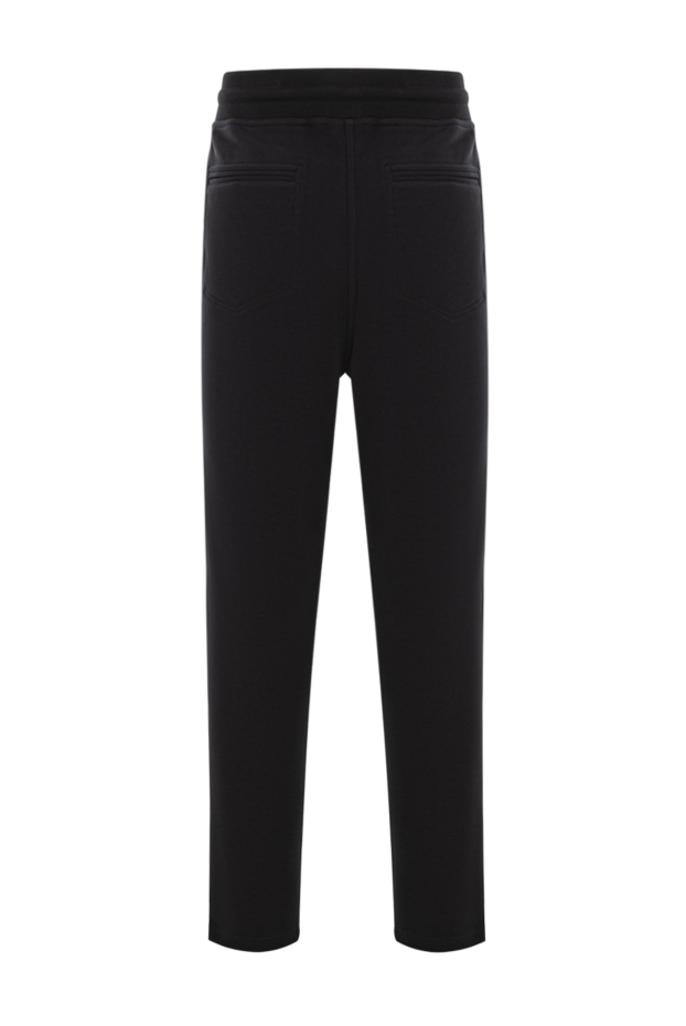 Brunello Cucinelli black knitted sweatpants with a drawstring waistband 188835 - photo 2