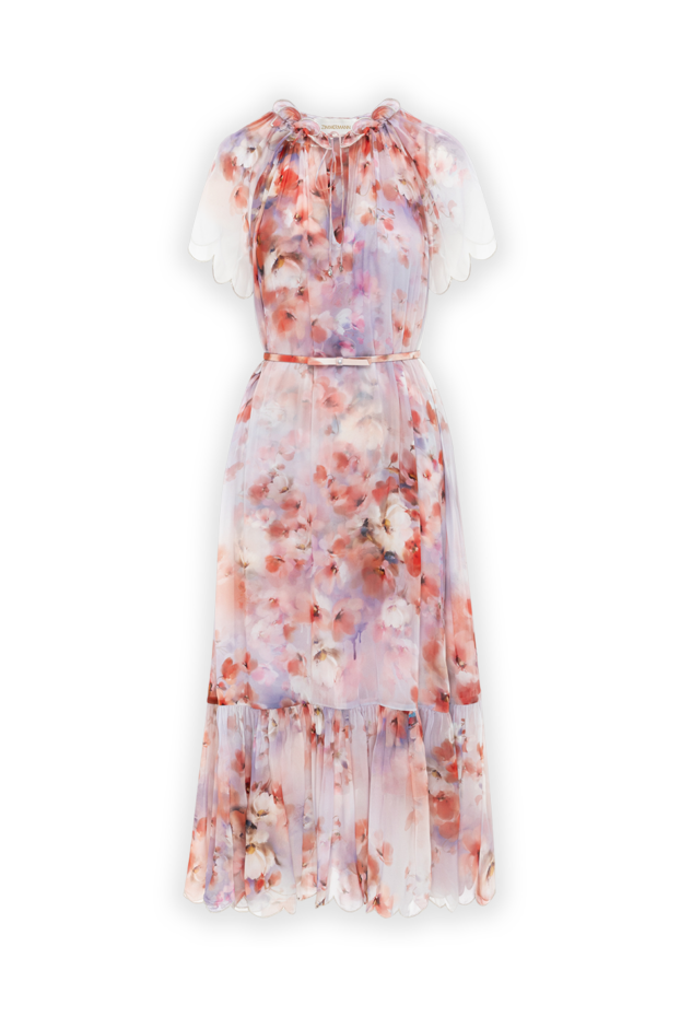 Zimmermann crush flutter акварельді гүлді баспа шифон көйлек 188849 - фото 1