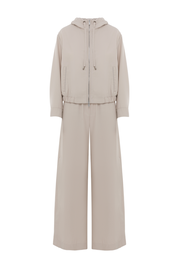 Peserico beige walking suit with wide trousers 188882 - photo 1