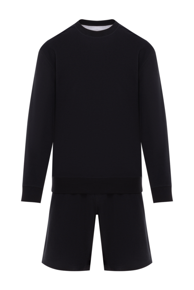 Brunello Cucinelli charcoal tracksuit with shorts made of soft, breathable jersey 188897 - photo 1