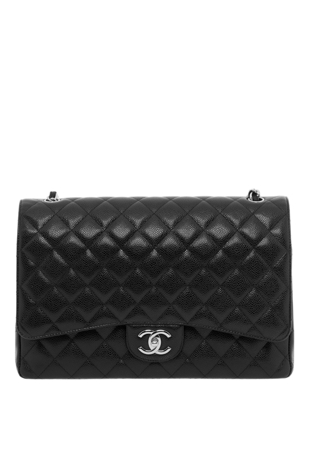 Chanel классическая сумка через плечо с двойным клапаном из зернистой кожи 188901 - фото 1