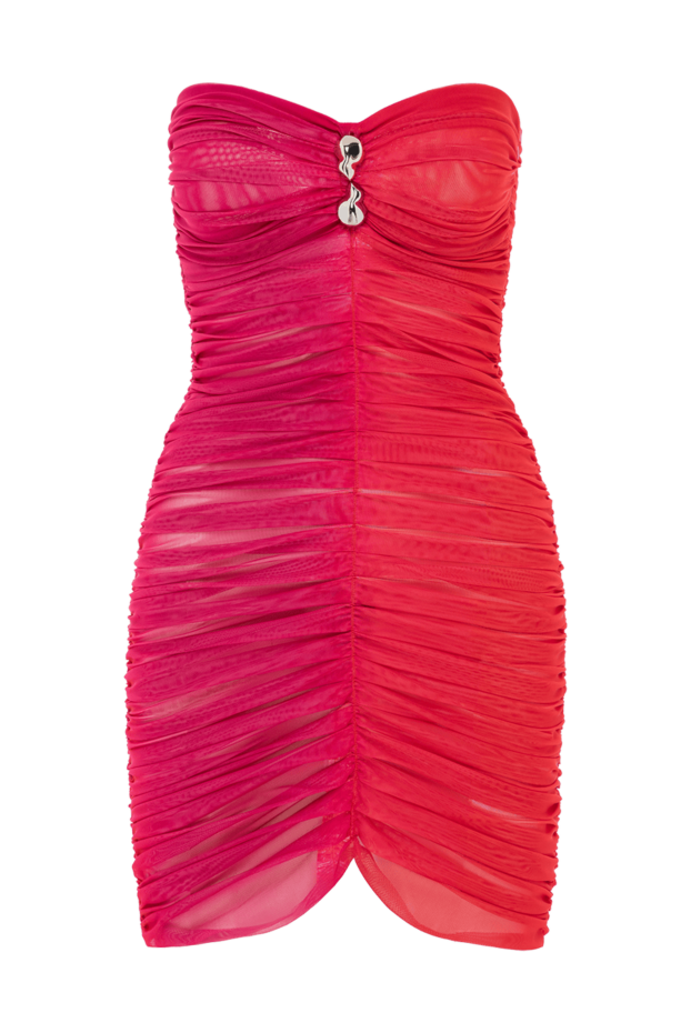 Moeva marsiela pink optical draped bandeau mini dress 188946 - photo 1
