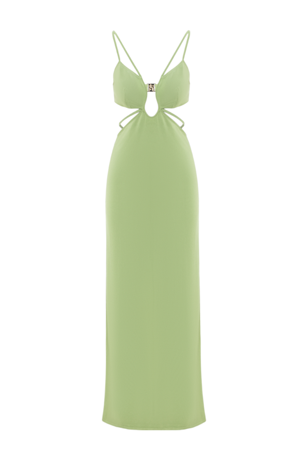 Moeva calla dress ankle length jersey dress with cutouts and strap accents green 188956 - photo 1