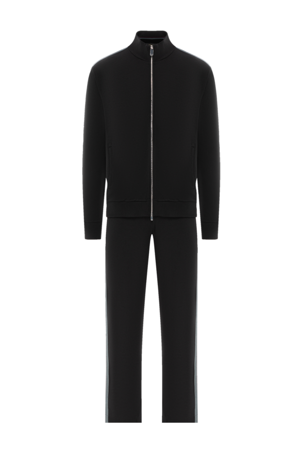 Zilli blue men's cotton and silk tracksuit with zip 189027 - photo 1