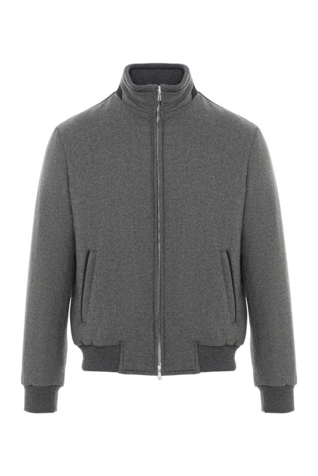Enrico Mandelli gray wool and cashmere down jacket with elasticated knit and zip
189097 - photo 1