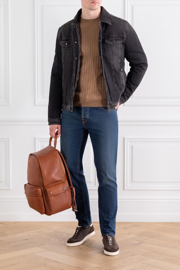 Corneliani knitted jumper with vertical stripes and voluminous texture 189144 - photo 2