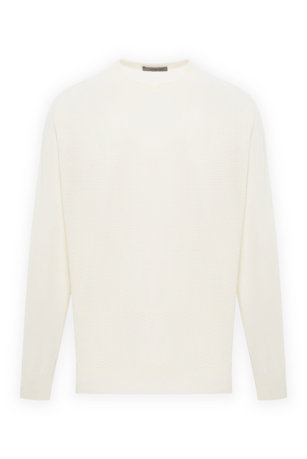Corneliani milk wool jumper with textured knit and round neck
189147 - photo 1